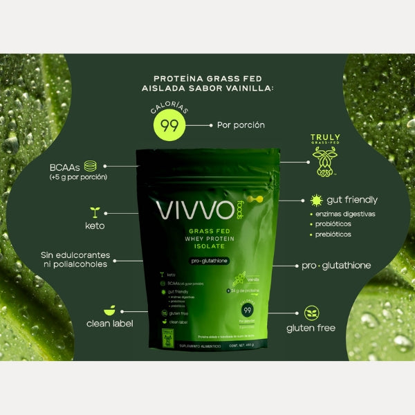 GRASS FED WHEY PROTEIN ISOLATE – SABOR VAINILLA