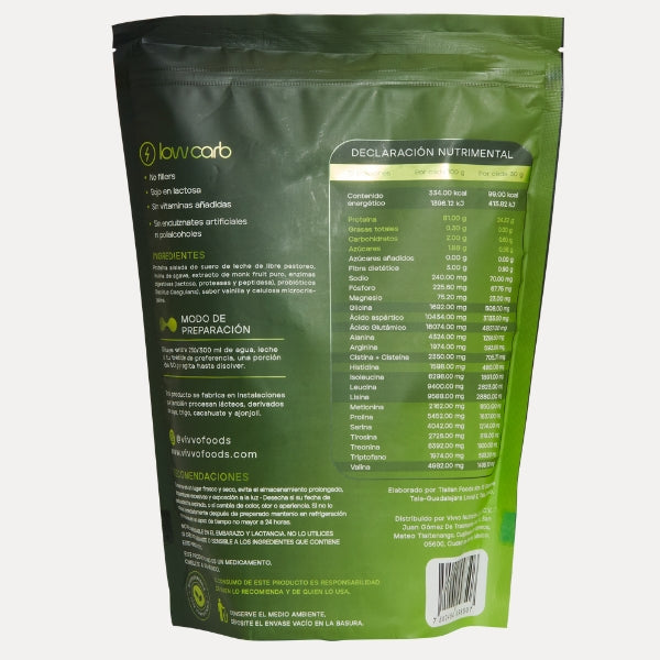 GRASS FED WHEY PROTEIN ISOLATE – SABOR VAINILLA